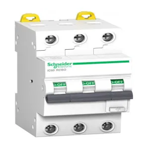 Дифавтомат Schneider Electric Acti9 3P 10А ( C ) 6 кА, 30 мА ( A ), A9D67310 (ШНАЙДЕР) Дифавтомат Schneider Electric Acti9 3P 10А ( C ) 6 кА, 30 мА ( A ), A9D67310 (ШНАЙДЕР)