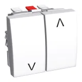 Schneider Electric ALB44087 — выключатель для жалюзи, 2 клавиши, белый RAL 9003