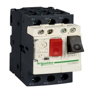 Силовой автомат для защиты двигателя Schneider Electric TeSys GV2 25А 3P, термомагнитный расцепитель, GV2ME22AE11TQ (ШНАЙДЕР) Силовой автомат для защиты двигателя Schneider Electric TeSys GV2 25А 3P, термомагнитный расцепитель, GV2ME22AE11TQ (ШНАЙДЕР)