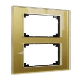 Рамка 2 поста Schneider Electric MERTEN M-ELEGANCE, золотой, MTN4020-3241