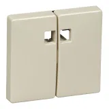 Schneider Electric MTN413544, клавиша двойная с линзами, бежевый блестящий