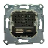 Механизм розетки 2xUSB Schneider Electric, скрытый монтаж, MTN4366-0110