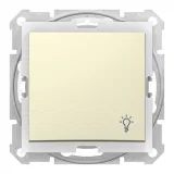 Schneider Electric SDN0900347, кнопочный выключатель Sedna, 1 клавиша, 10 А, 250 В, бежевый
