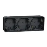 Schneider Electric MUREVA S MUR37713, 3-постовой бокс для накладного монтажа, антрацит, IP55