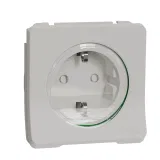 Schneider Electric MUR39134 розетка с заземлением, со шторками, IP55, белая