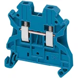 Schneider Electric NSYTRV22BL - проходная винтовая клеммная колодка, 1 полюс, 2 точки, синий