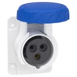 Schneider Electric PratiKa PKF16G723 розетка панельная прямая, 16 А, 2P+PEN, IP67, 220-230 В