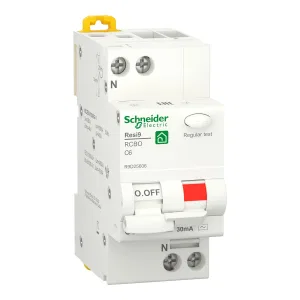 Schneider Electric Resi9 R9D25606 Автоматический выключатель дифференциального тока (АВДТ) 6 А, 30 мА, тип AC (ШНАЙДЕР) Schneider Electric Resi9 R9D25606 Автоматический выключатель дифференциального тока (АВДТ) 6 А, 30 мА, тип AC (ШНАЙДЕР)
