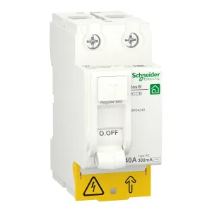 Schneider Electric Resi9 R9R54240 УЗО (2 полюса, 40 A, 300 мА, тип AC) (ШНАЙДЕР) Schneider Electric Resi9 R9R54240 УЗО (2 полюса, 40 A, 300 мА, тип AC) (ШНАЙДЕР)
